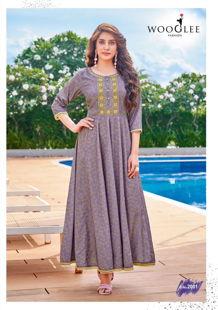 smriti by hirwa stylish designer kurtis catalogue online supplier surat