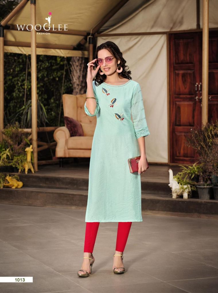 Wooglee Mariyam Catalog Designer Festive Wear Kurtis