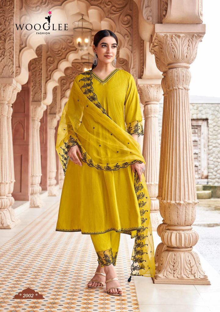 Wooglee Mirza Kurti With Bottom Dupatta
