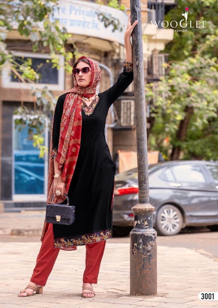 Wooglee Rajrani Kurti Pant And Dupatta