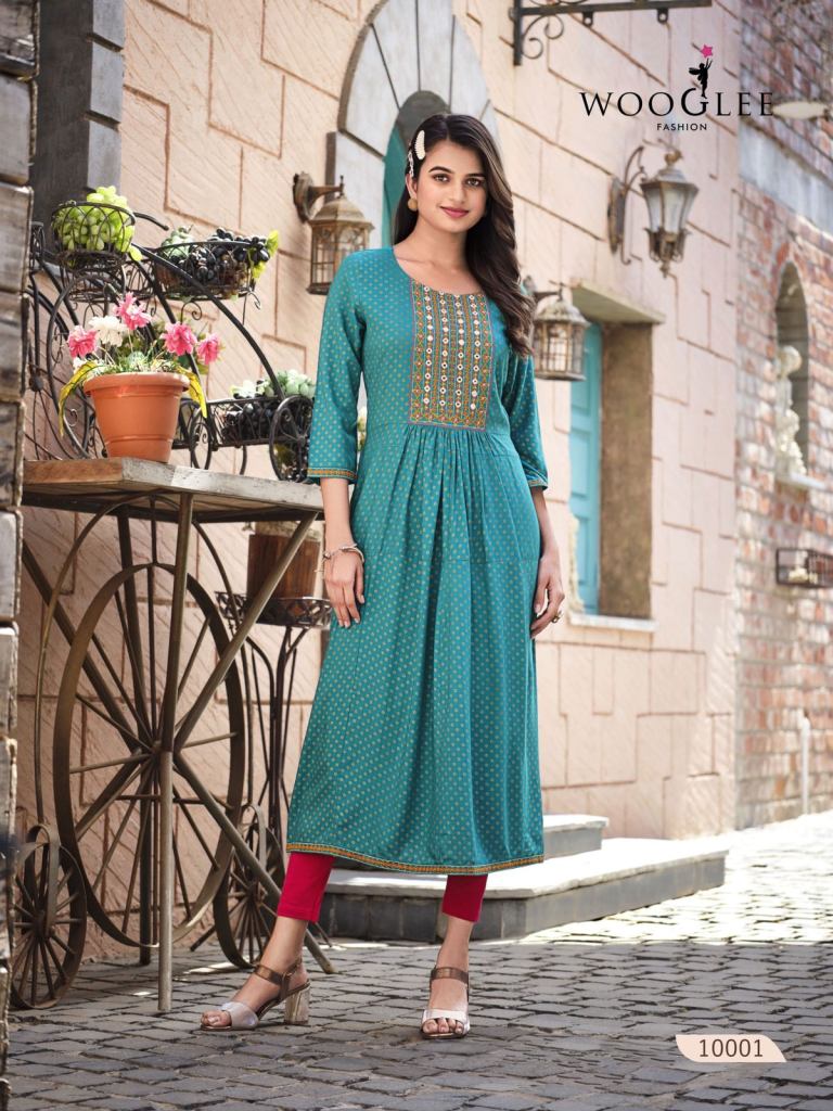 Wooglee Rangroop Nayra Cut Exclusive Long Kurti Collection