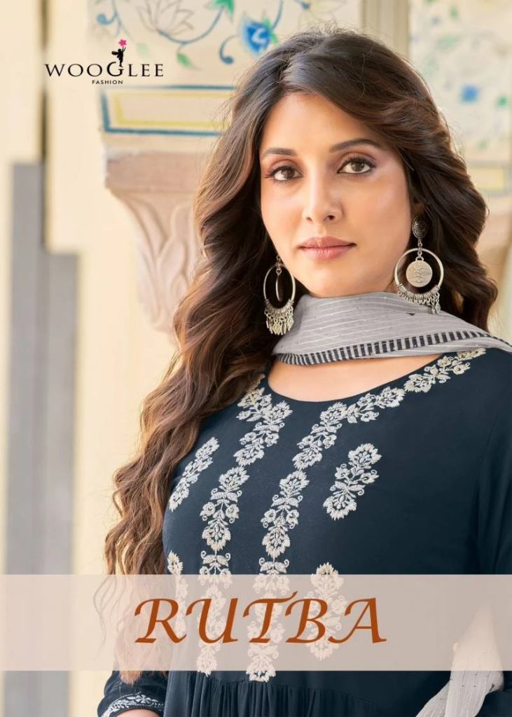 Wooglee Rutba Naira Cut Kurti Bottom With Dupatta