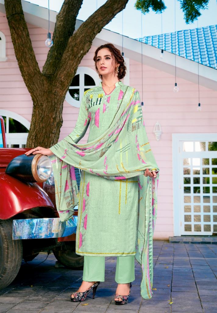 Yashika  Presents   Riana vol 4 Karachi Dress Material