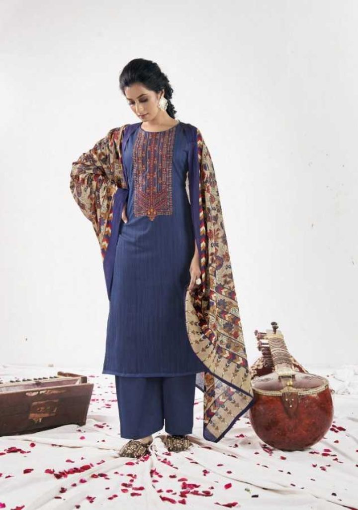 Yashika Taanya Cambric Cotton Designer Dress Materials Catalog