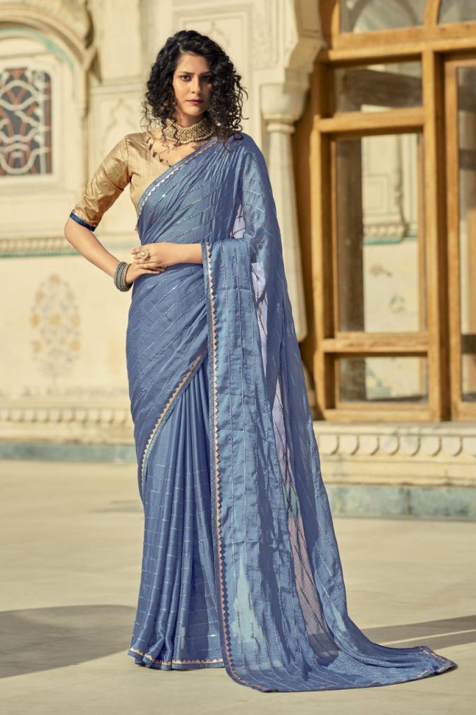 Ynf Domestika Sequence Catalog Stylish Wear Rangoli Crepe Sarees