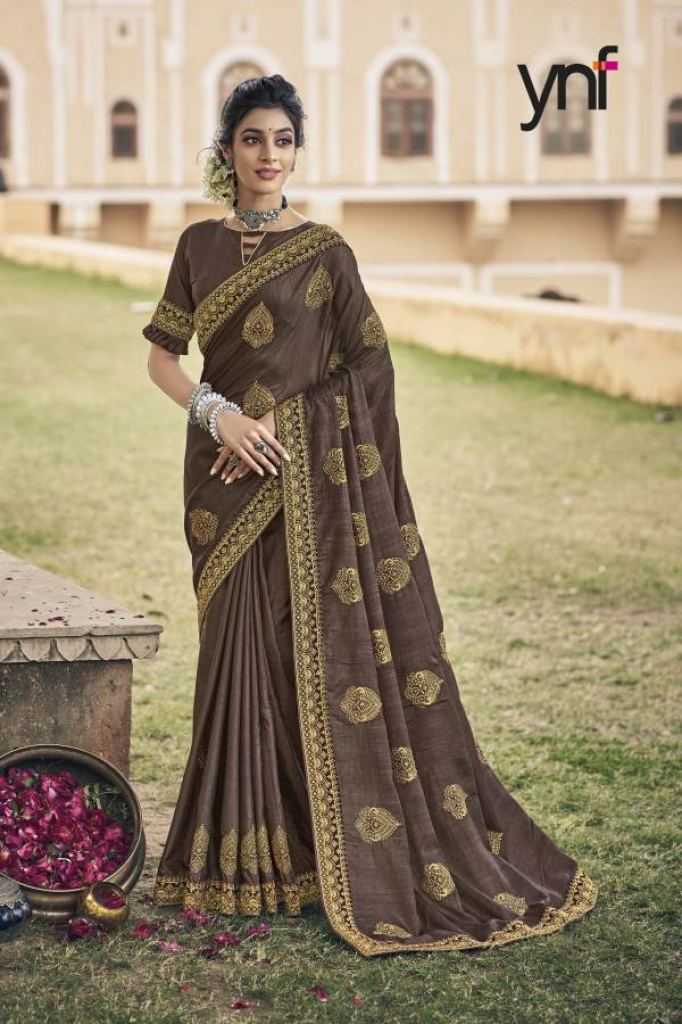 Ynf Nikhaar Catalog Ethnic Wear Silk Embroidery Sarees