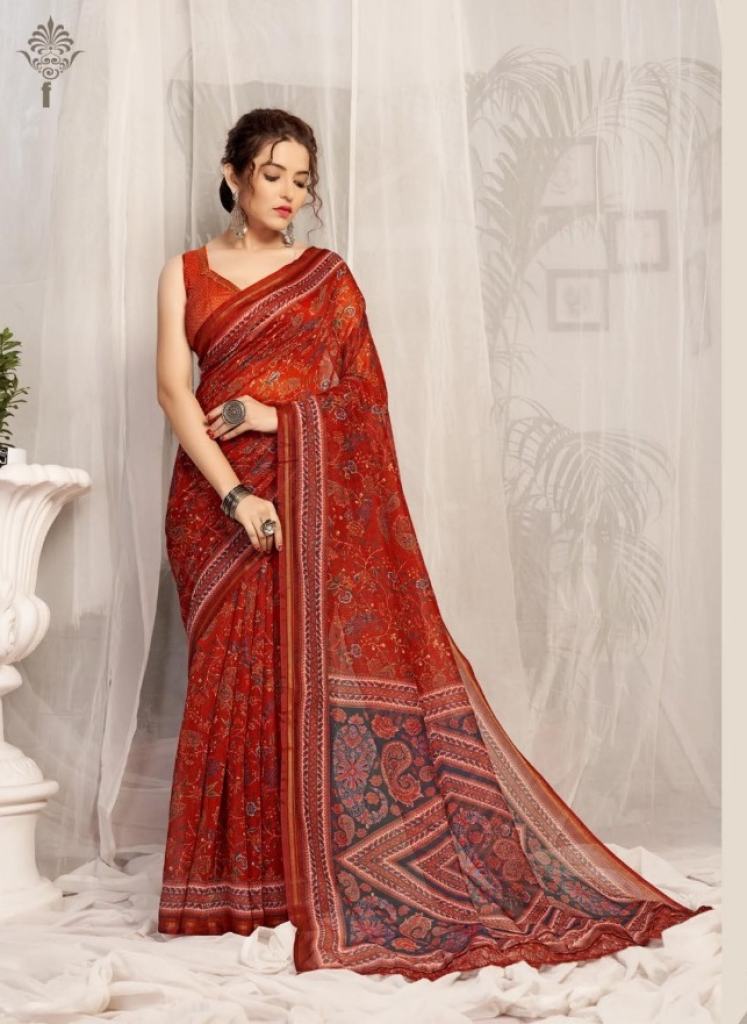  Ynf Novelty cotton  Digital Fancy Wear Saree Collection