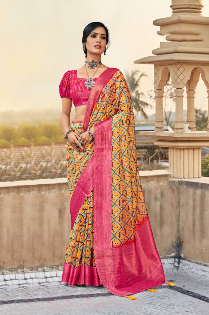 Ynf Organza Patola  Festive Wear Organza digital printed Saree Collection