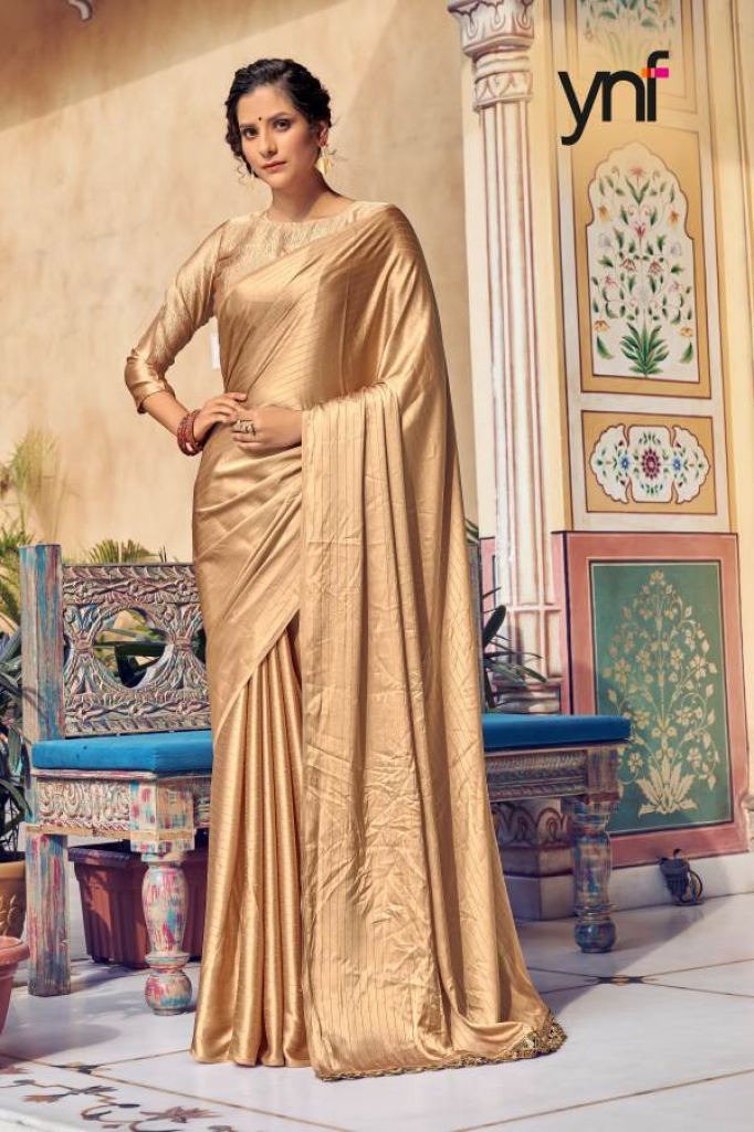 Ynf Pastel Wholesale Rainbow Satin Sarees Catalog