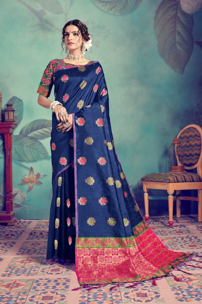  Ynf Pasudh Nx Occasion Wear Banarasi Tussar Silk Saree Catalog 