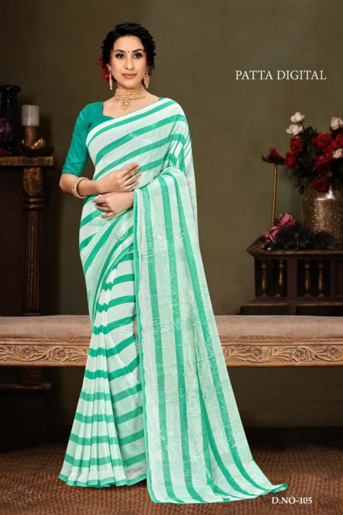 Ynf Patta Digital Fancy Weightless Georgette Saree collection 