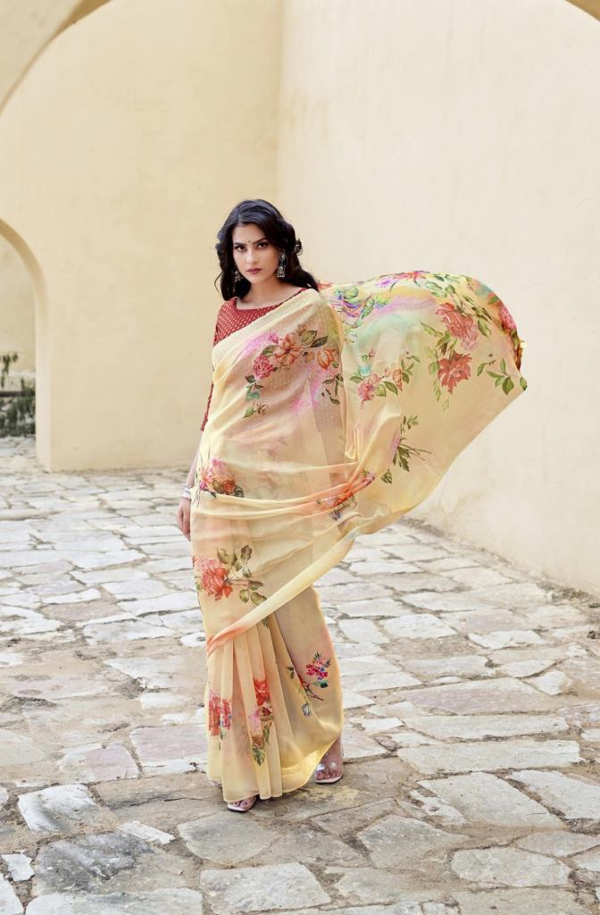 Ynf Taatini Fancy Wear Organza Saree Catalog