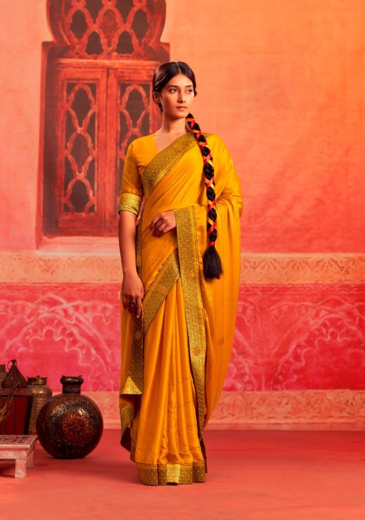 Ynf  Vastra  Moda Silk Swarovski work Designer sarees