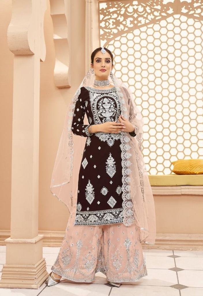 Your Choice Arzoo  Blooming Georgette  Embroidery Wedding Wear Designer Salwar Kameez