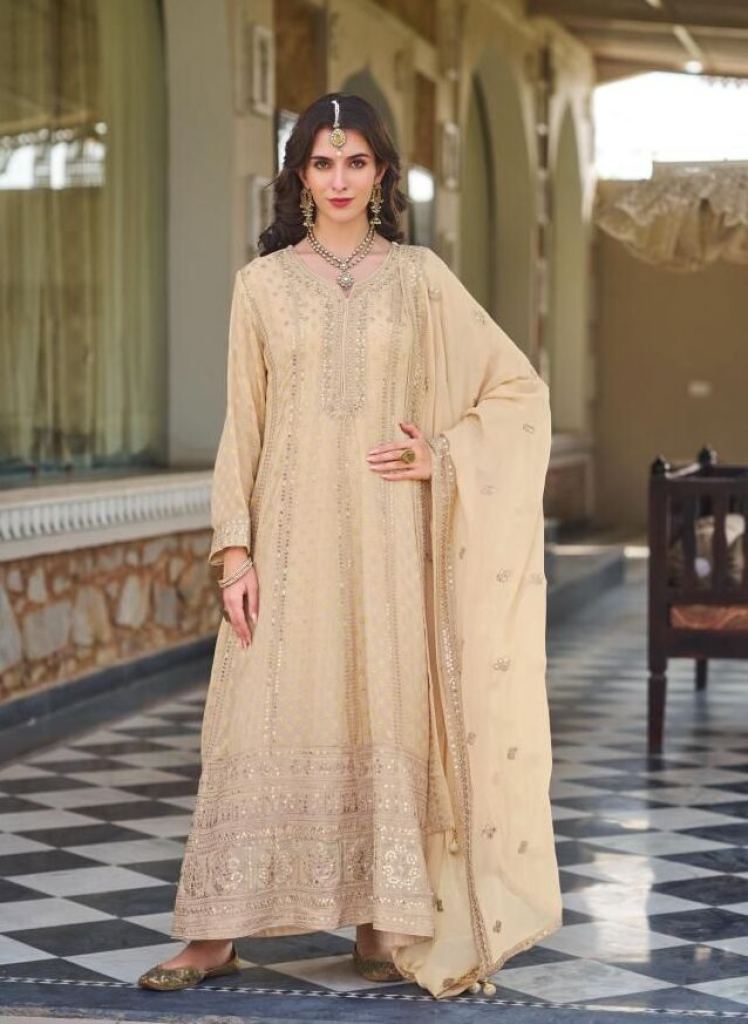 Your Choice Janvi Embroidery Gown Pant And Dupatta