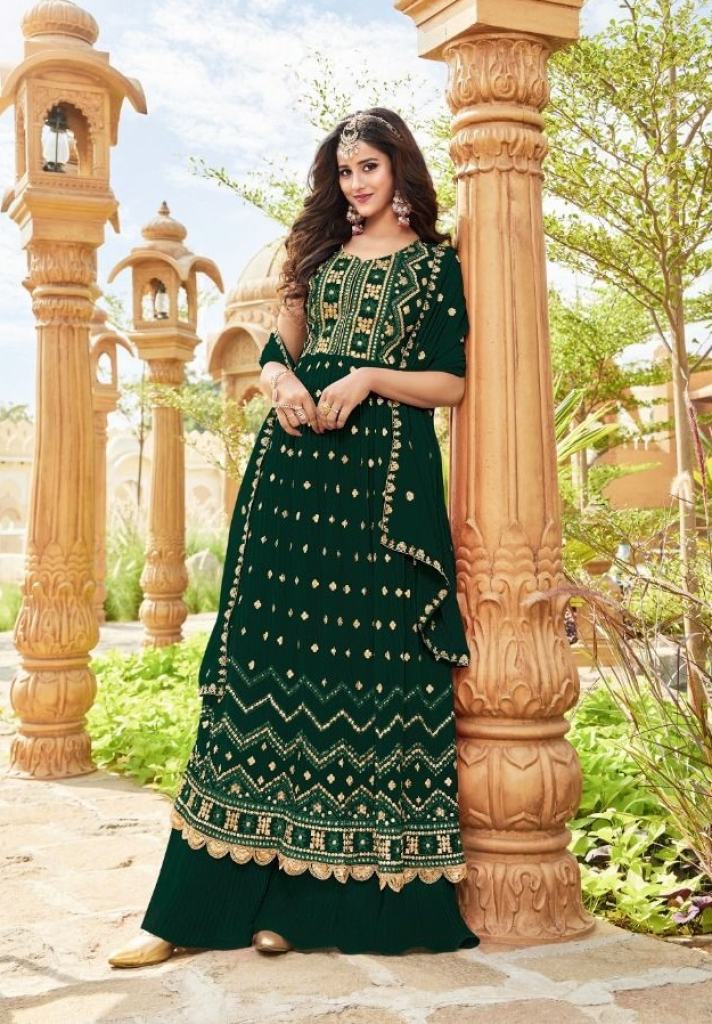 Your Choice Nayra Cut Gold Blooming Georgette suits Collection