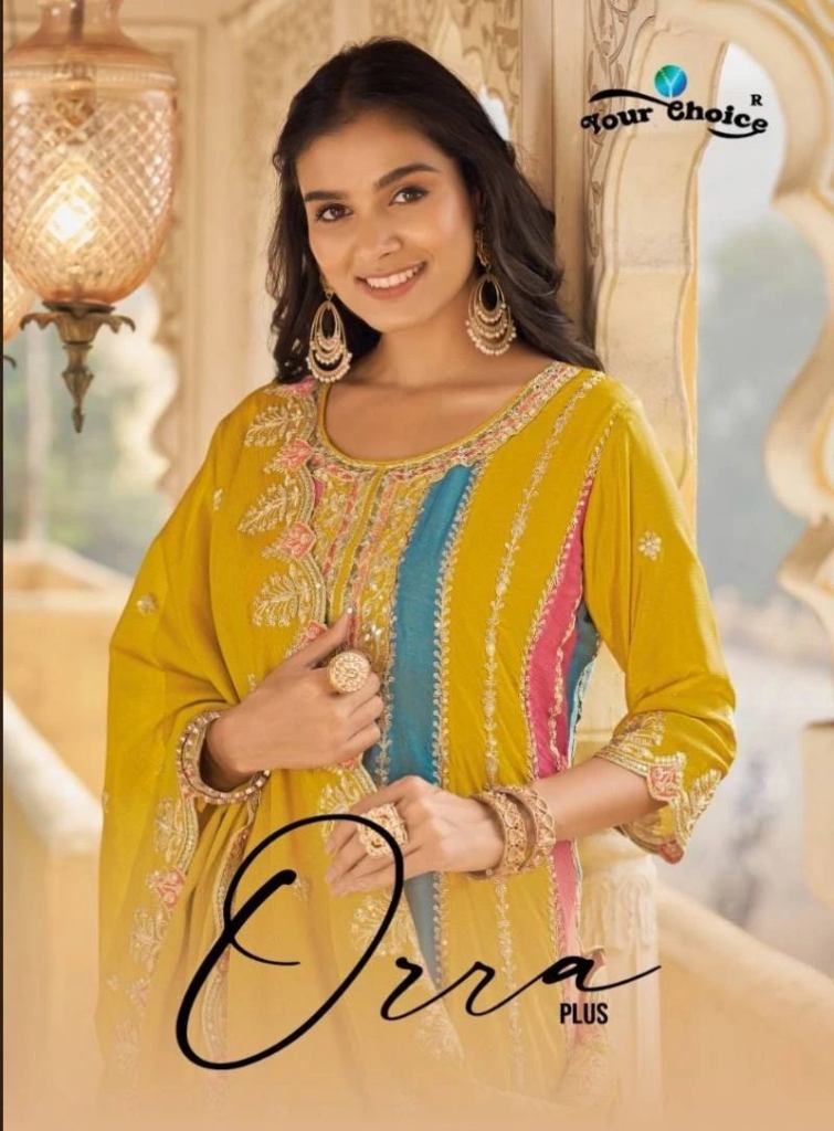 Your Choice Orra Plus Heavy Chinon Designer Salwar Suits