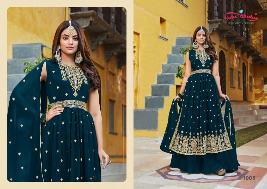 Delisa New Wedding Party wear Embroidered Koti Style India | Ubuy