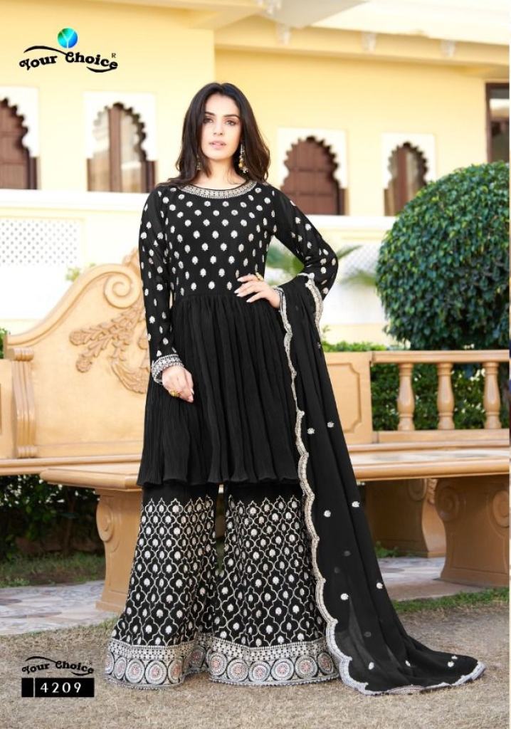 Your Choice Trandy Georgette Embriodery Festival Wear Designer Salwar Suits