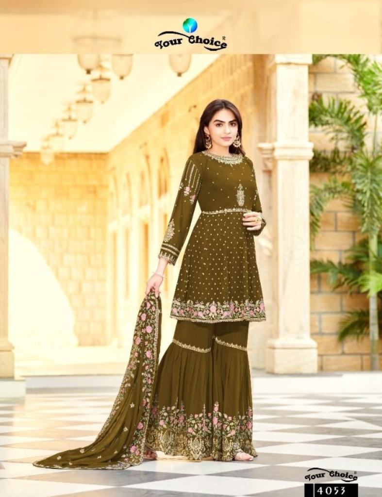Your Choice Zaraa Vol 9 Georgette Wear Embroidery Salwar Suits Catalog