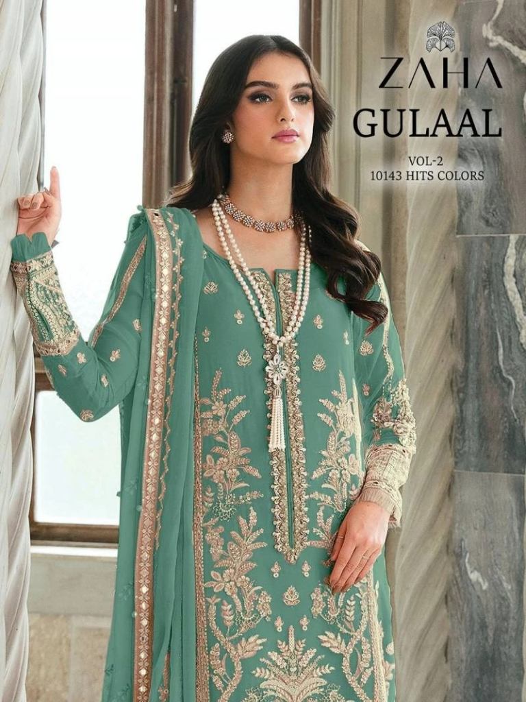 Zaha Gulaal 10143 E To H Hit Colors Pakistani Suits