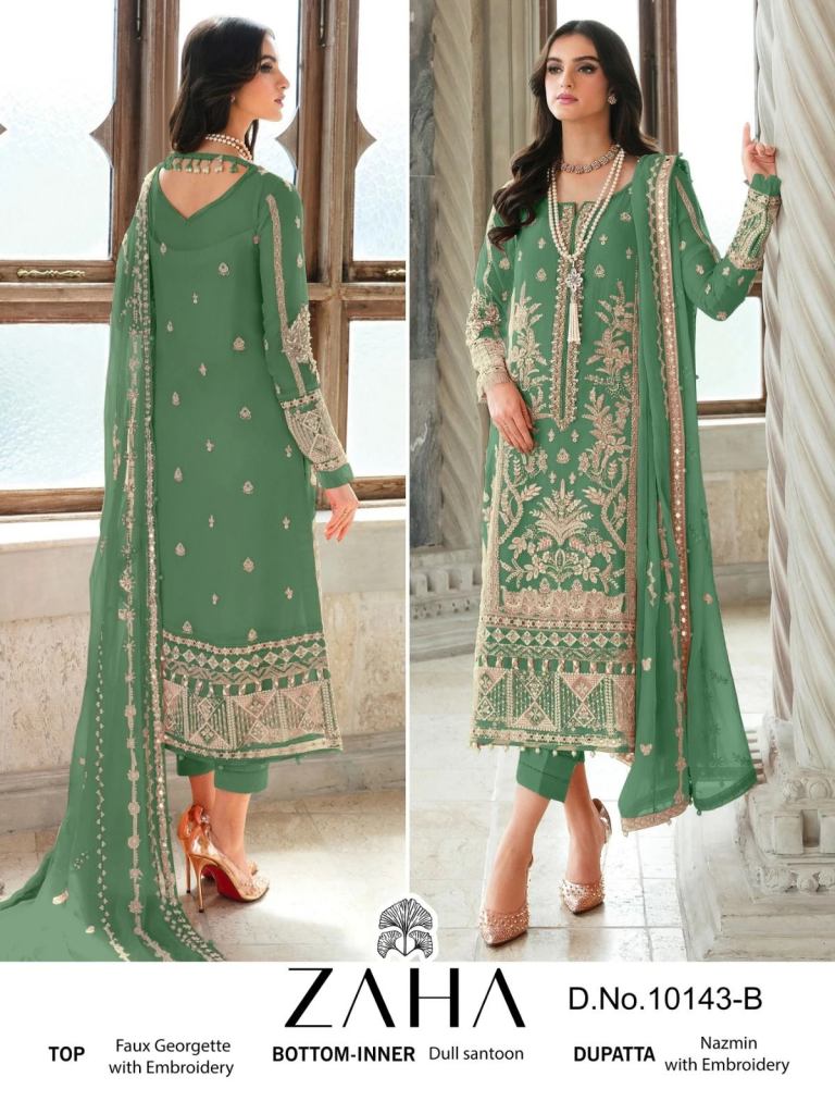 Zaha Gulaal Vol 2 Georgette Pakistani Salwar Kameez