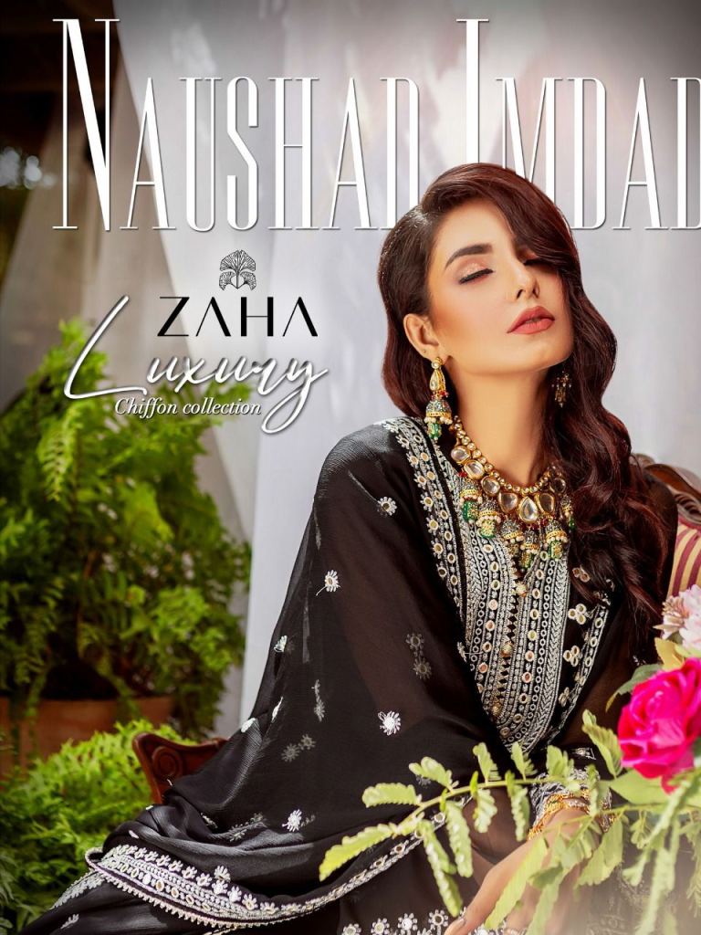 Zaha Naushad Imadad Designer Pakistani Suit Collection