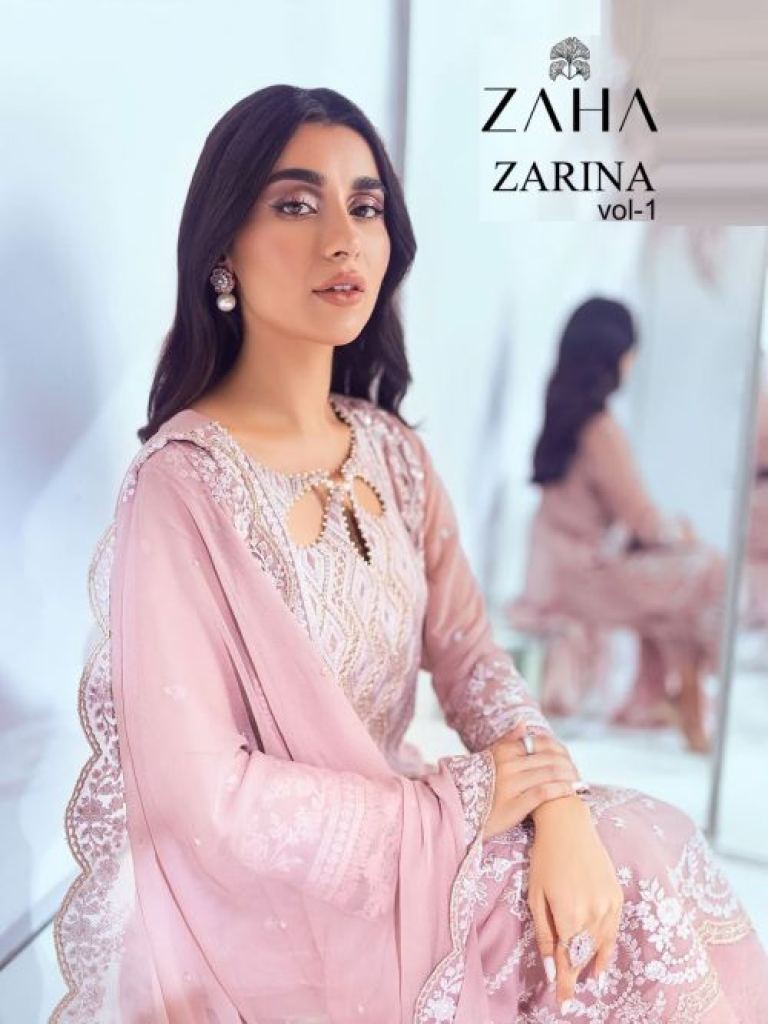 Zaha Zarina Vol 1 Exclusive Designer Pakistani Suit Collection