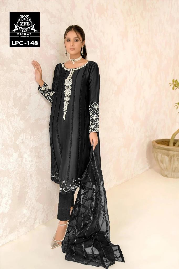 Zainab Fashion Studio Lpc 148 Blooming Georgette Ready-Made Dress