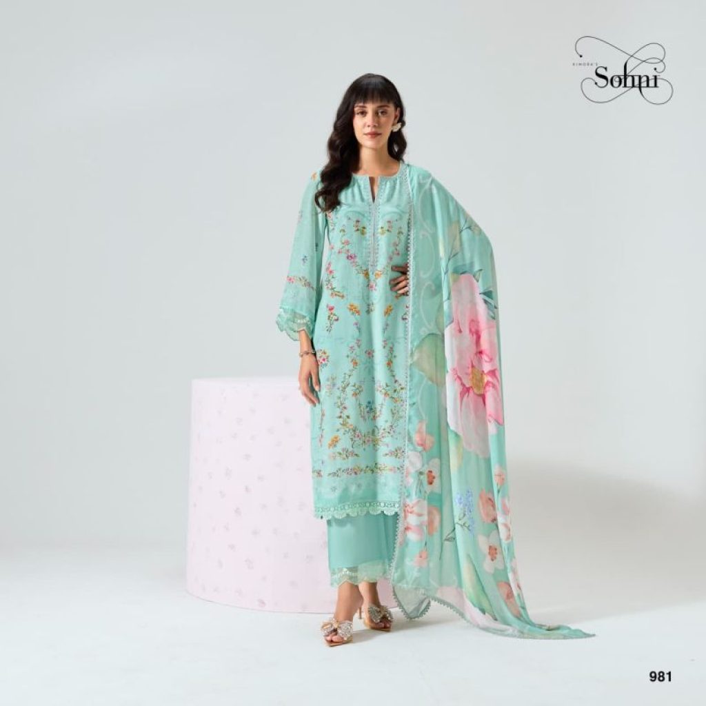 Zarmina kimora Sohni nagar vol 91 Muslin Digital Print Suit