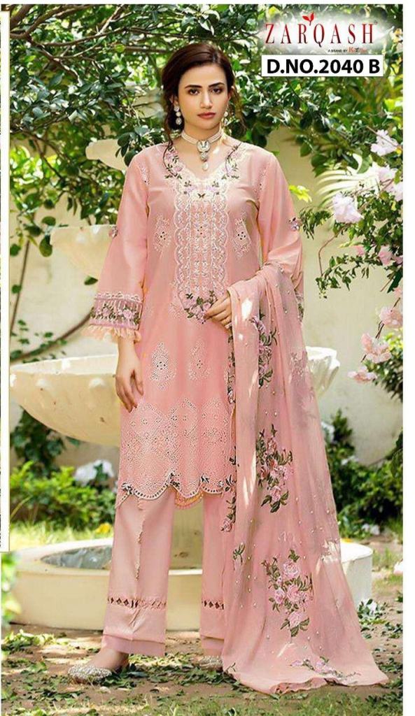 Zarqash Adan Rose Designer Cotton Pakistani Salwar suits catalog 