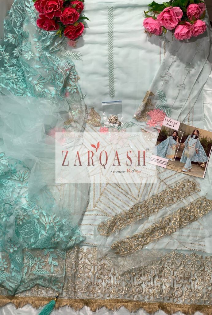  Zarqash Anaya Nx 2105  Faux Georgette Embroidery Pakistani Salwar Suits
