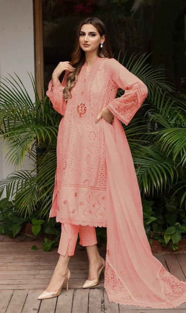 Zarqash Chikankari Lawn cotton Embroidery Pakistani Salwar suits 