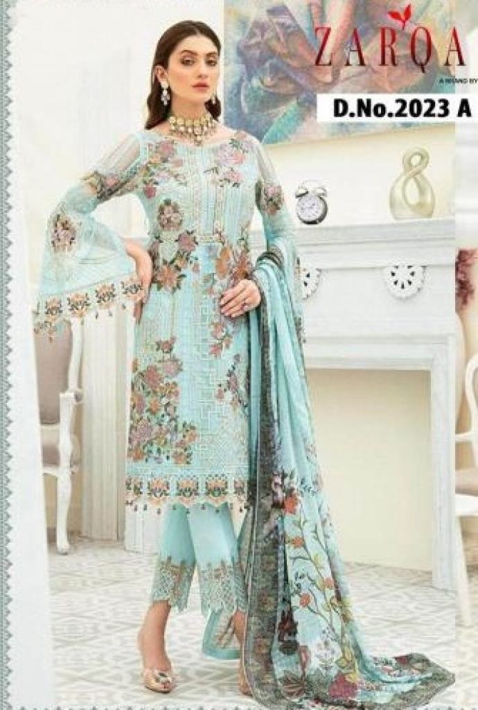 Zarqash Dynamic Fancy Georgette Embroidery Pakistani Salwar  catalog 