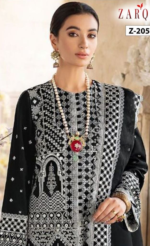 Zarqash Qakamkar Z 2054 Georgette  Pakistani Salwar Kameez catalog 