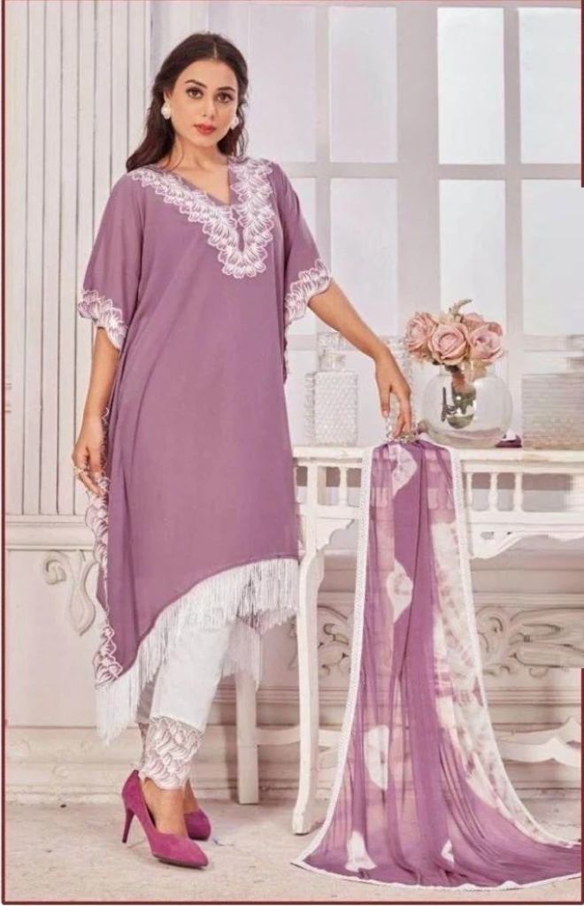 Zarqash Z 119 A To D Georgette Ready-Made Pakistani Suits