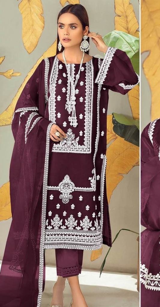 Zarqash Z 152 Heavy Georgette Pakistani Readymade Salwar Suits