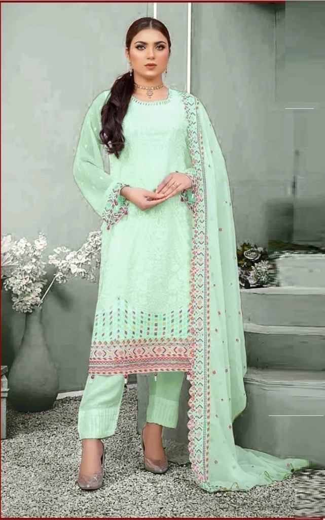 Zarqash Z 3016 C Faux Georgette Pakistani Salwar Suits
