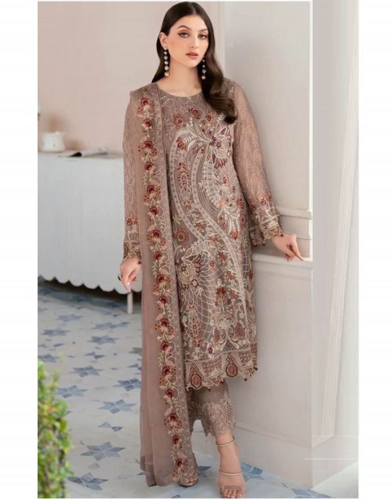 Zarqash Z 3027 Designer Georgette Pakistani Suit Collection