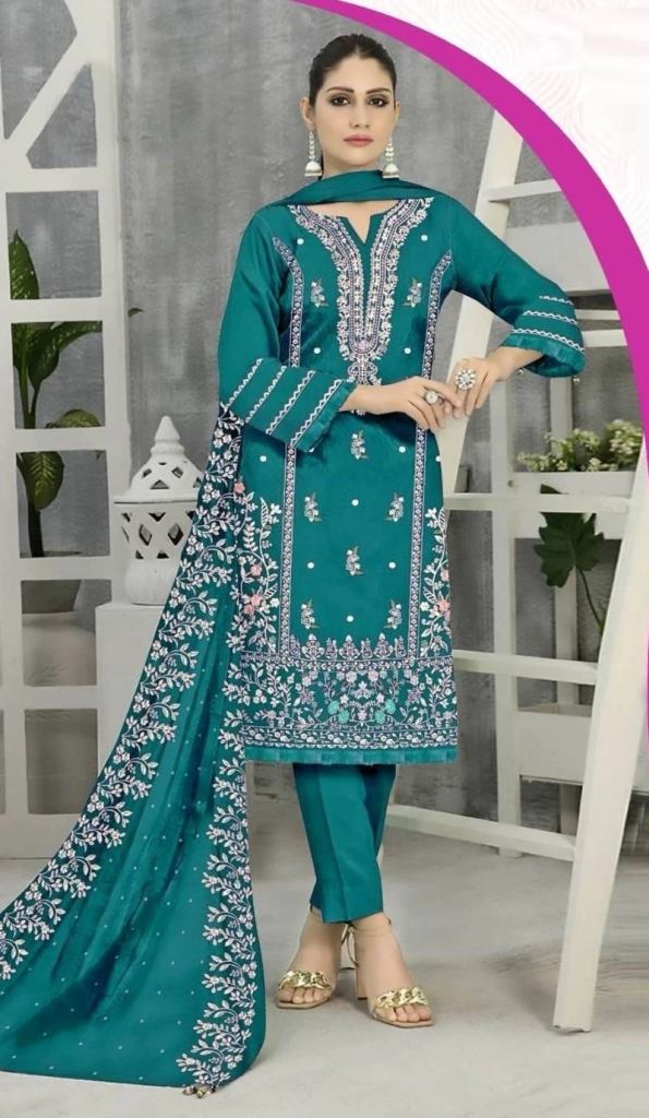 Zarqash Z 3063 A To D Organza Pakistani Suits