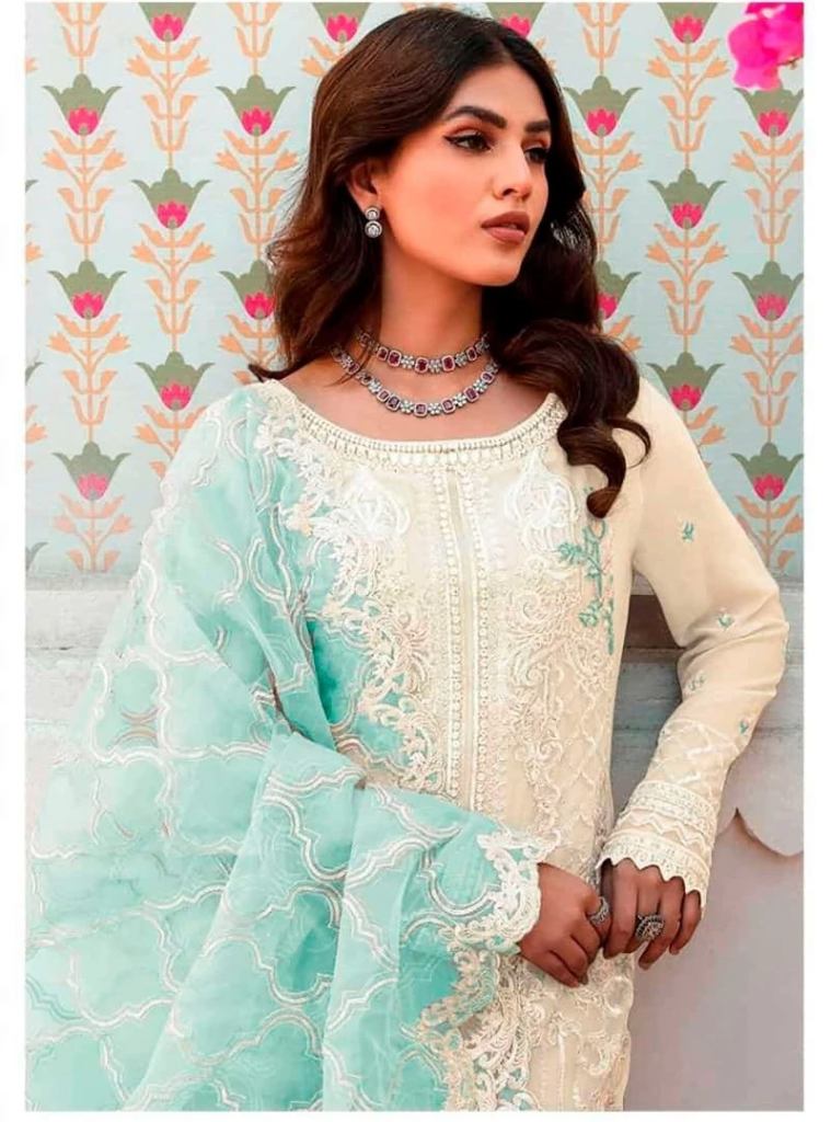 Zarqash Z 3094 Organza Pakistani Salwar Kameez