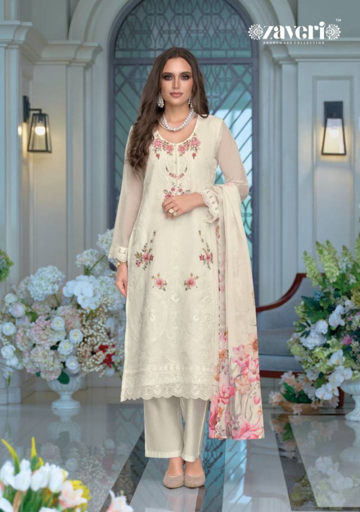 Zaveri Erina Emboidered Ready Made Suits