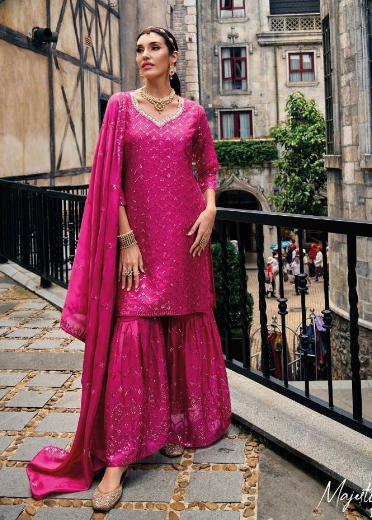 Zaveri Majestic Party Wear Heavy Embroidered Designer Salwar Suits