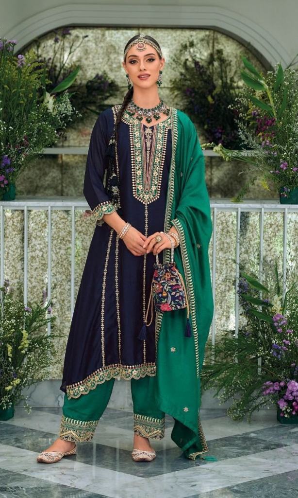 Zaveri Mirha Party Wear Heavy Embroidery Work Readymade Salwar Suits