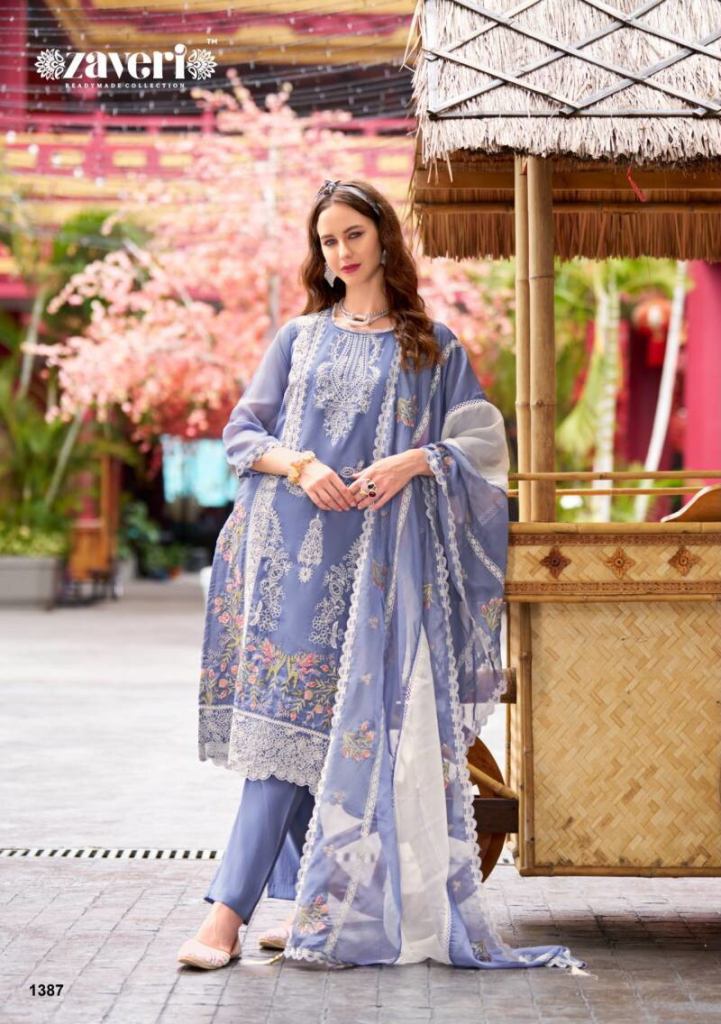 Zaveri Nutan 1387 Embroidery Work Salwar Kameez