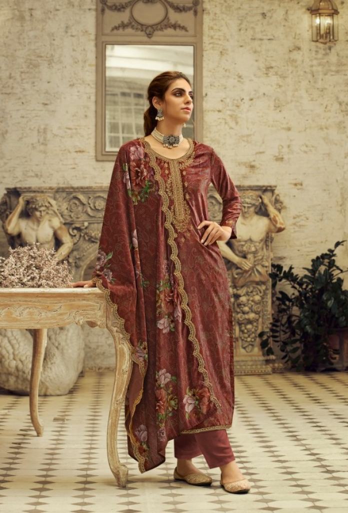 Zisa Charmy Gazal Festive Wear Embroidery Dress Material Collection