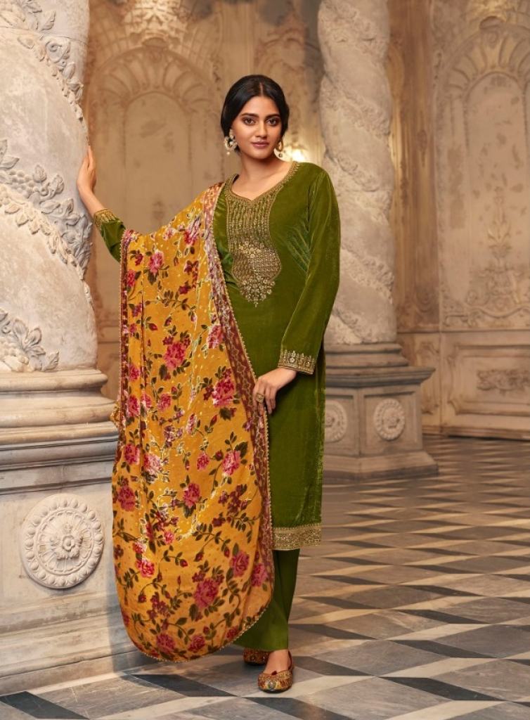 Zisa Charmy Glamour vol  2 Pashmina Sequence Dress Material Collection