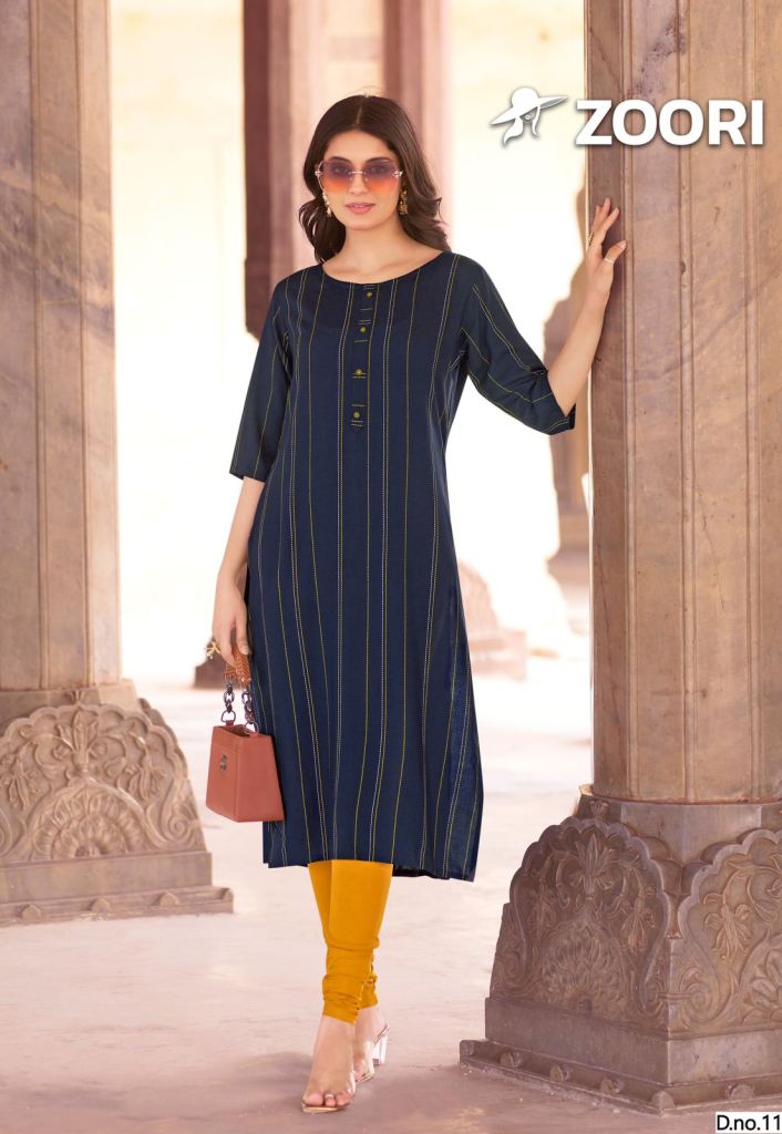 Zoori Akshara Vol 28 Rayon Printed Kurti 
