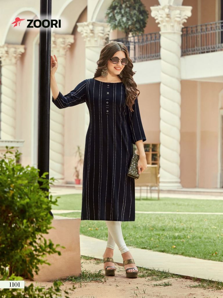 Zoori Akshara  vol 17 Rayon Printed Casual Wear Kurtis collection