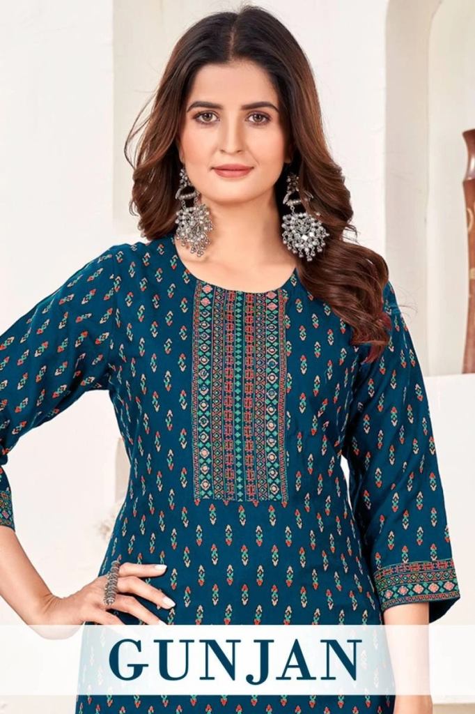 Zoya Cotton Neck Embroidery Casual Kurti Collection  